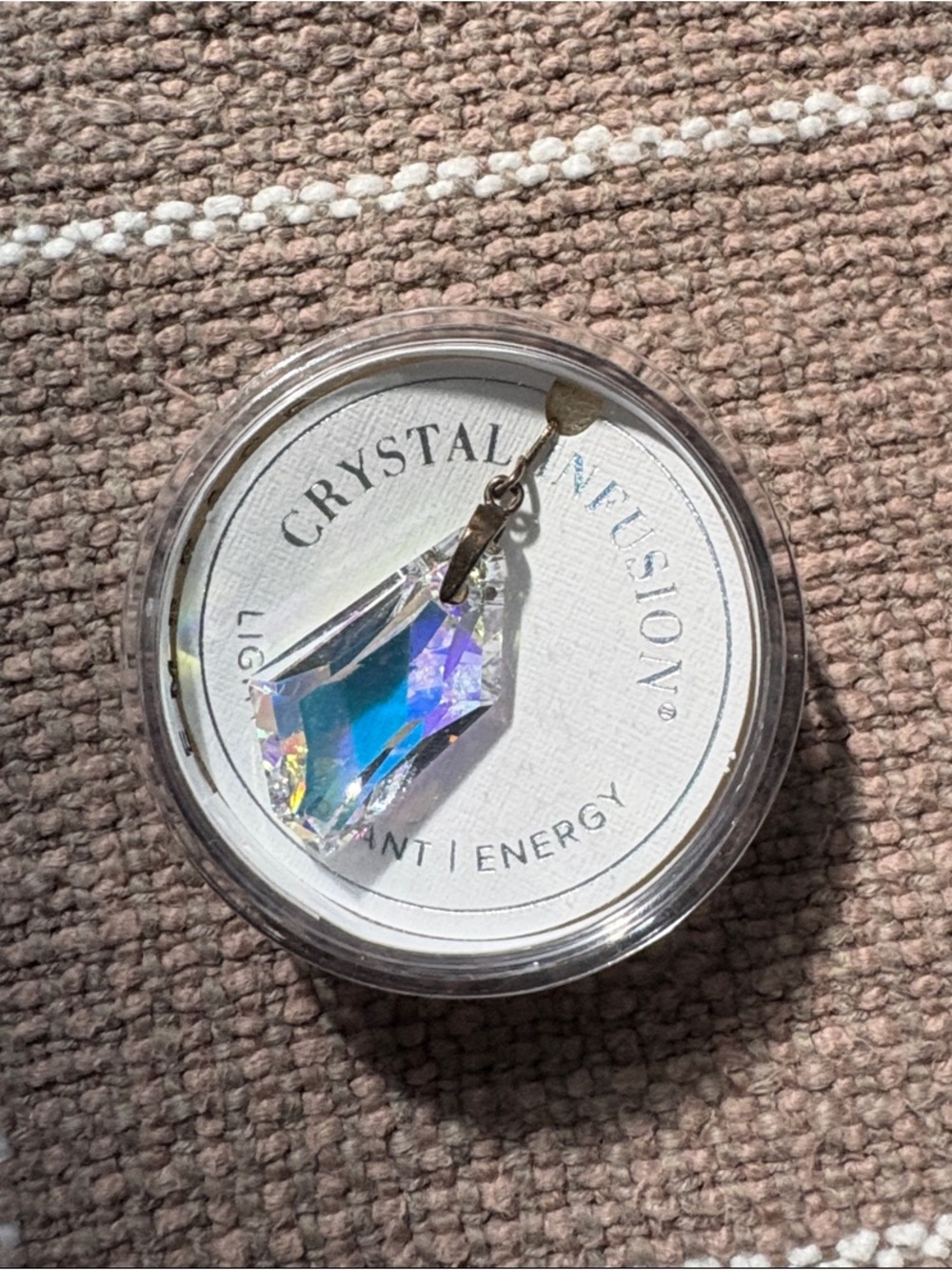 Alex and Ani Iridescent Crystal Pendant with Silver Bail